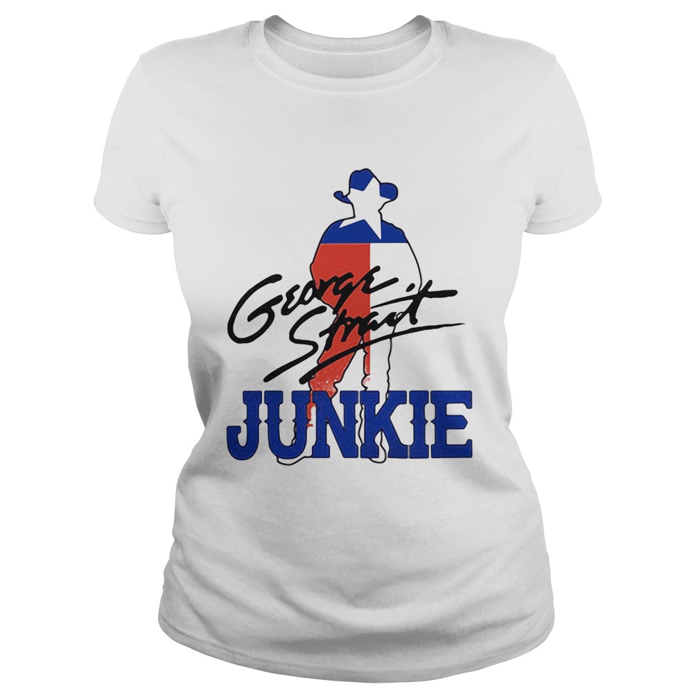 George strait junkie flag signature Classic Ladies