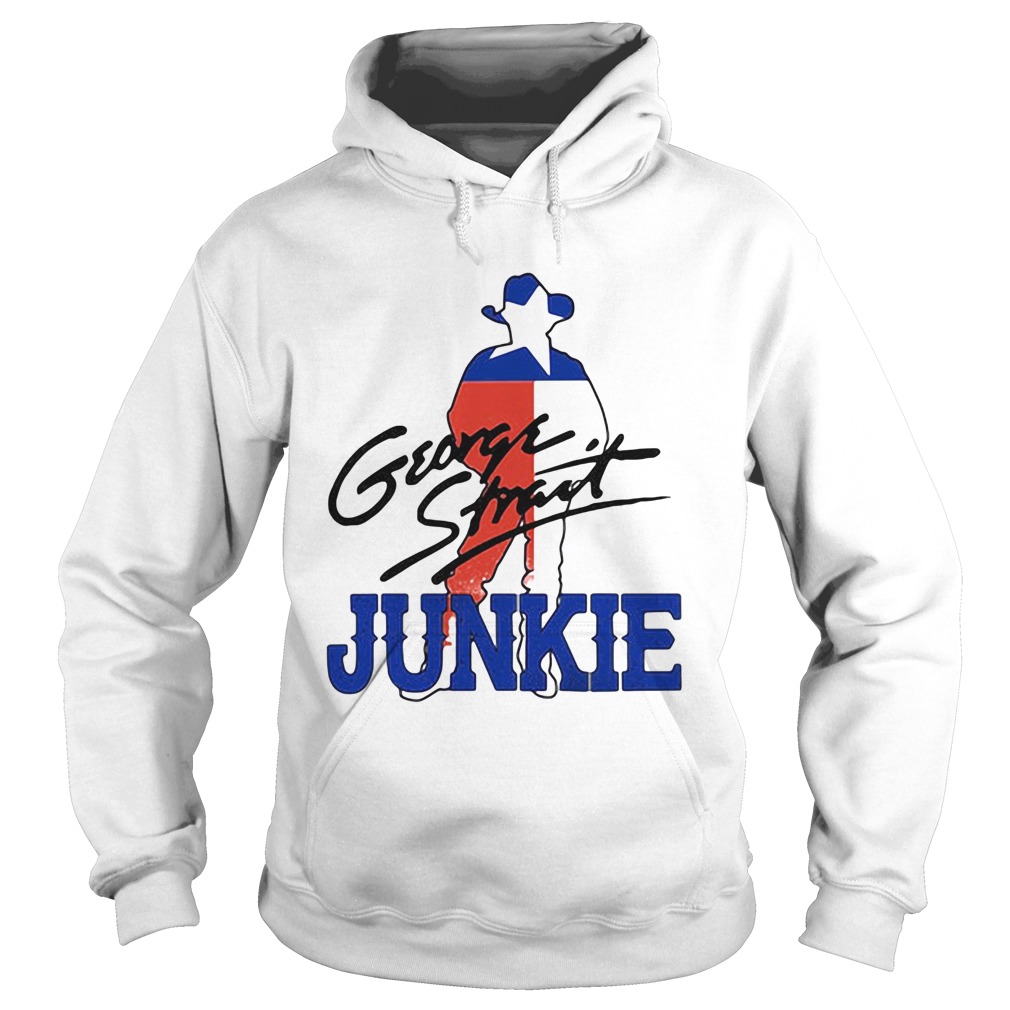 George strait junkie flag signature Hoodie