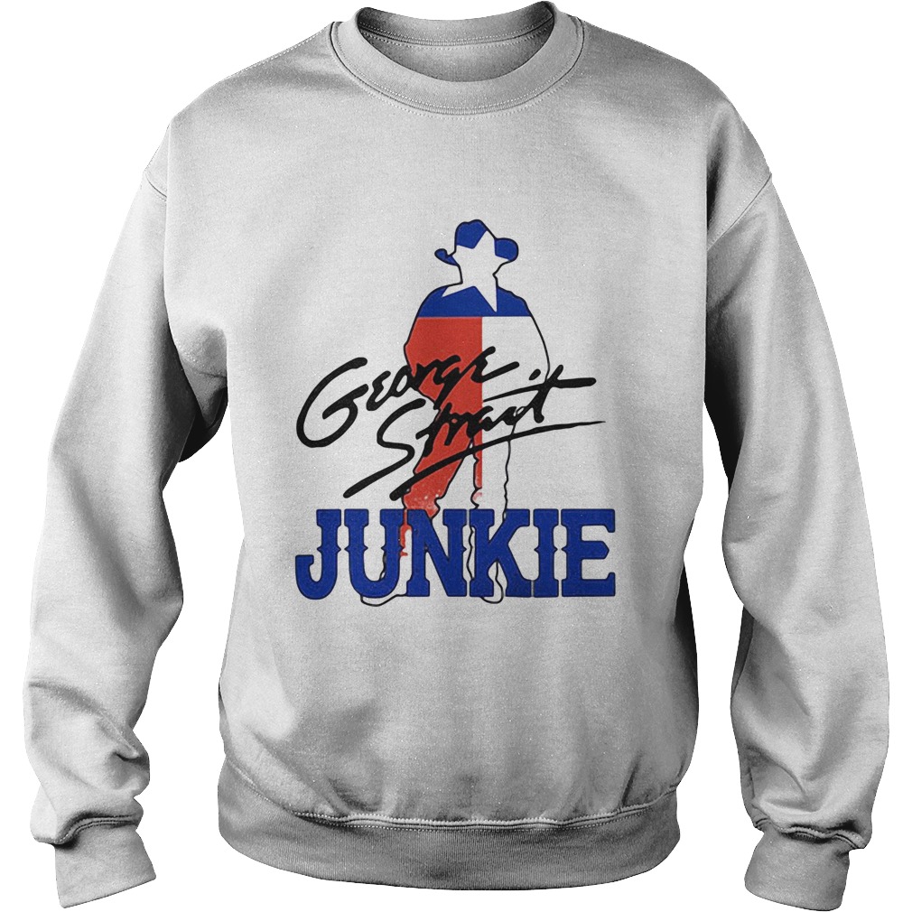 George strait junkie flag signature Sweatshirt