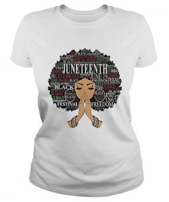 Girl Black Juneteenth Namaste  Classic Ladies