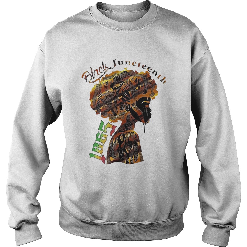 Girl Black Juneteenth Since 1865  Sweatshirt