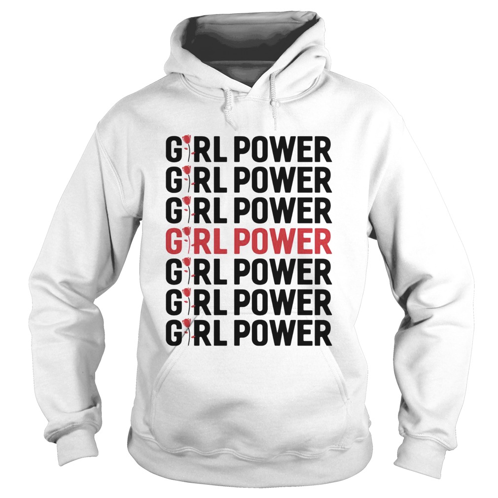Girl Power Red Black Hoodie