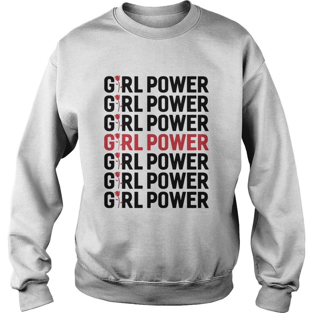 Girl Power Red Black Sweatshirt