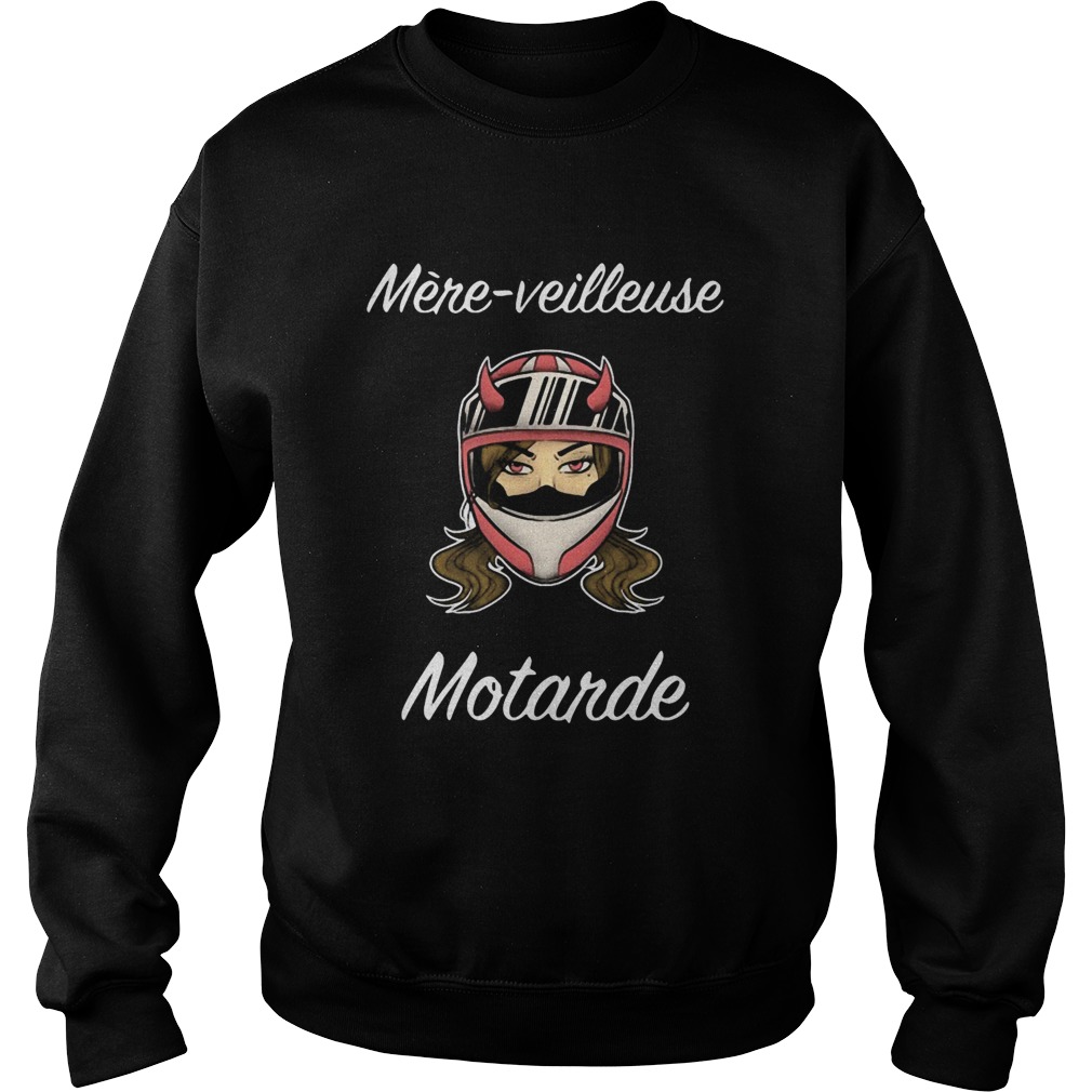 Girl wear helmet mereveilleuse motarde Sweatshirt