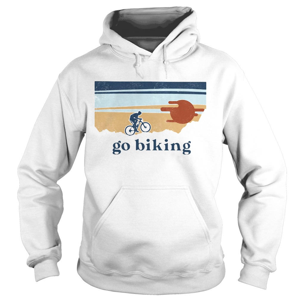 Go biking sunset vintage  Hoodie