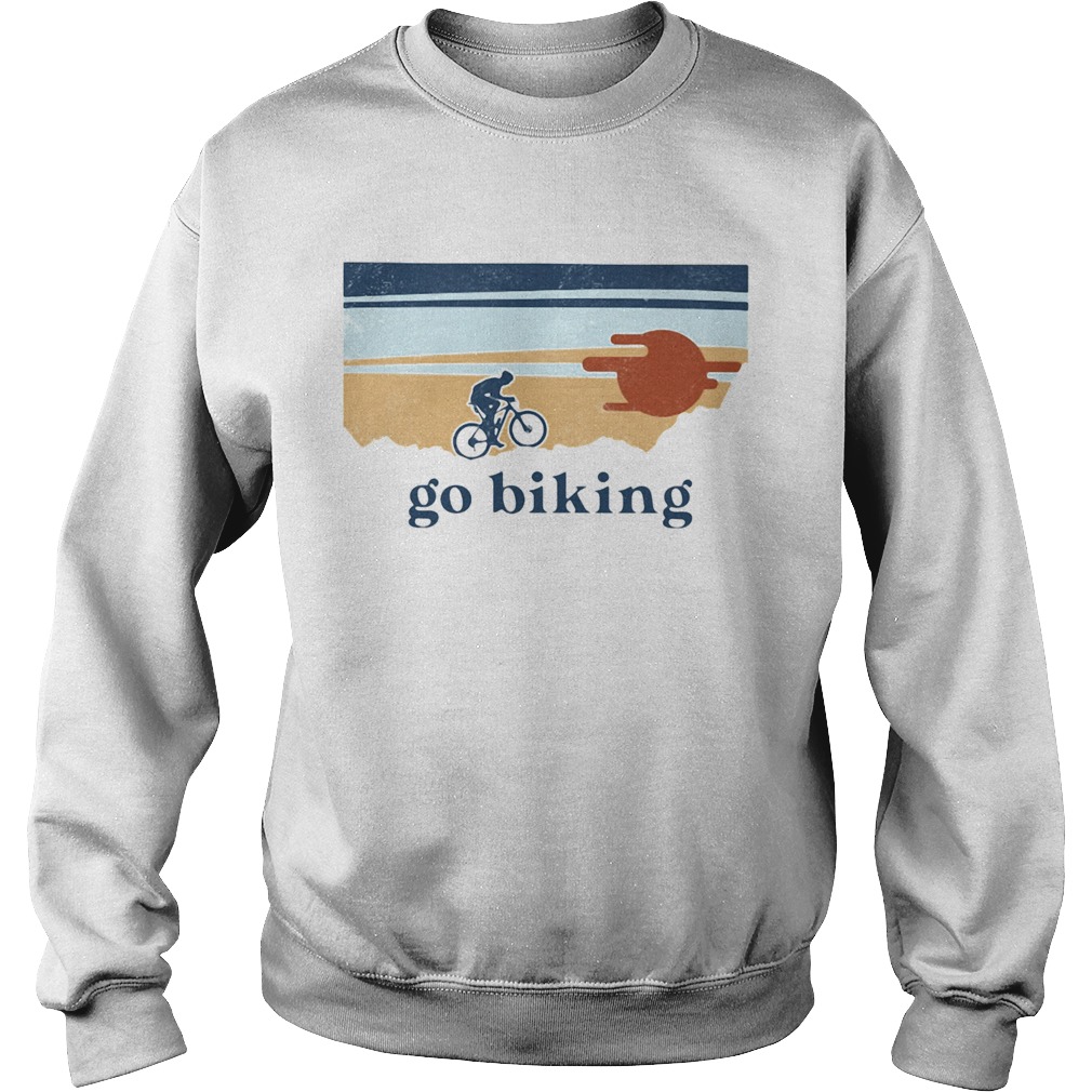Go biking sunset vintage  Sweatshirt