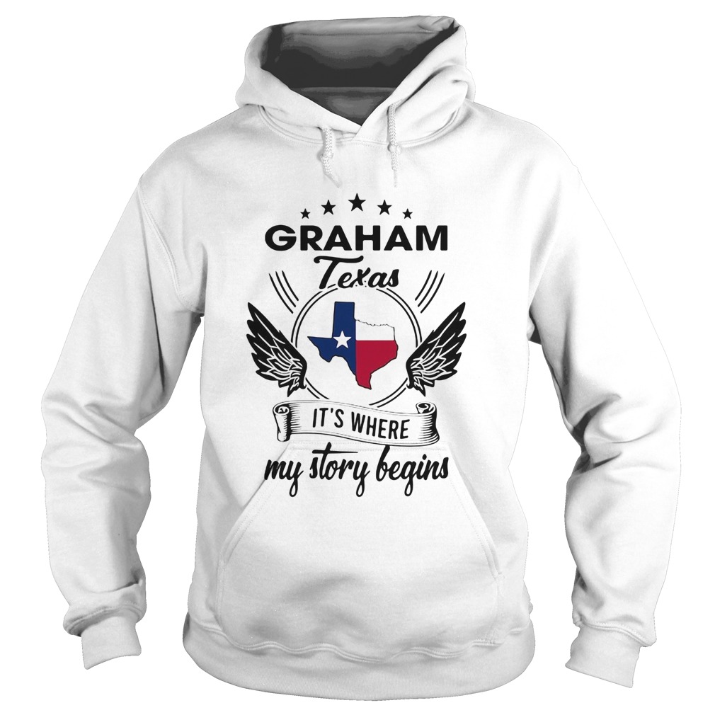 Graham Texas its where my story begins map Hoodie