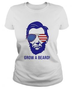 Grow a beard American flag veteran Independence Day  Classic Ladies