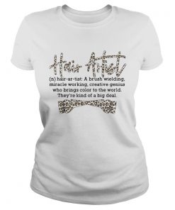 Hair artist a brush welding miracle working creative genius leopard  Classic Ladies