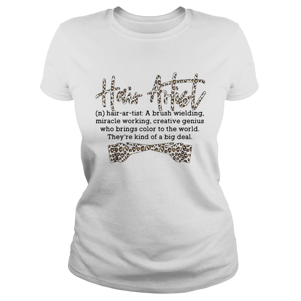 Hair artist a brush welding miracle working creative genius leopard Classic Ladies