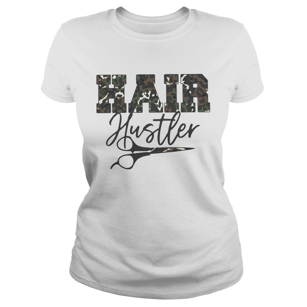 Hairdresser Hair Hustler Camo Pattern  Classic Ladies
