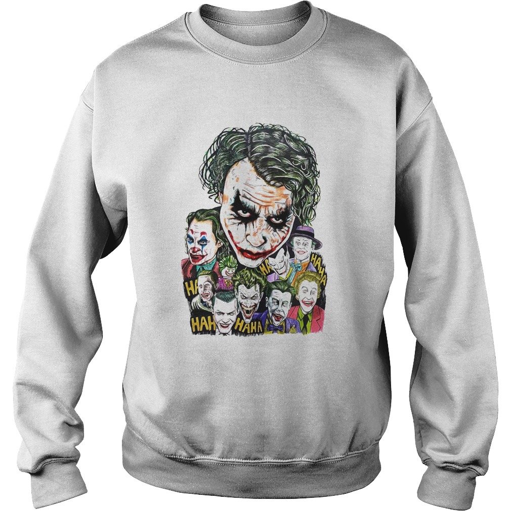 Halloween joker characters art Sweatshirt