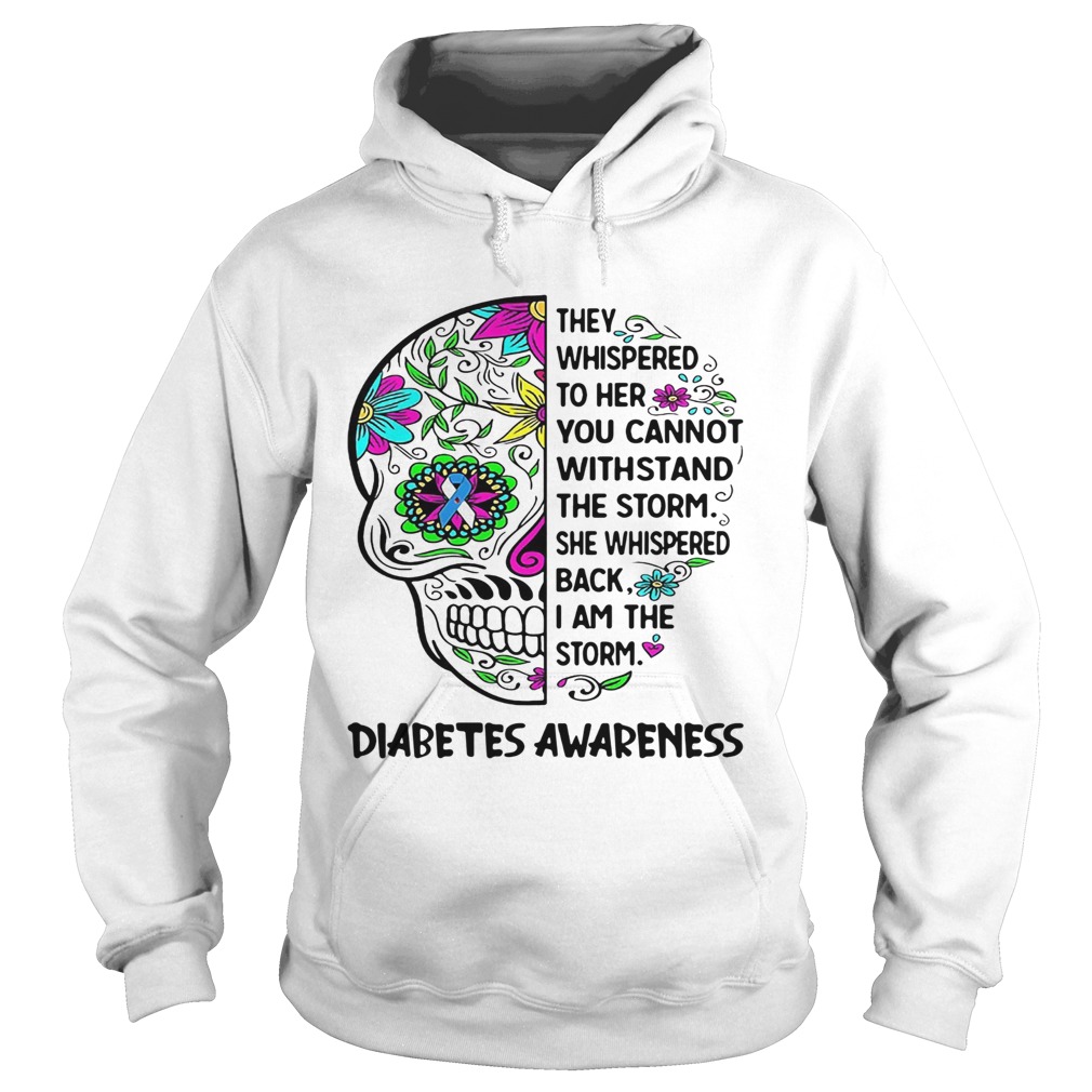 Hippie Skull They Whispered To Her You Cannot Withstand The Storm She Whispered Back I Am The Storm Hoodie