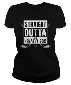 Hockey straight outta the penalty box line  Classic Ladies