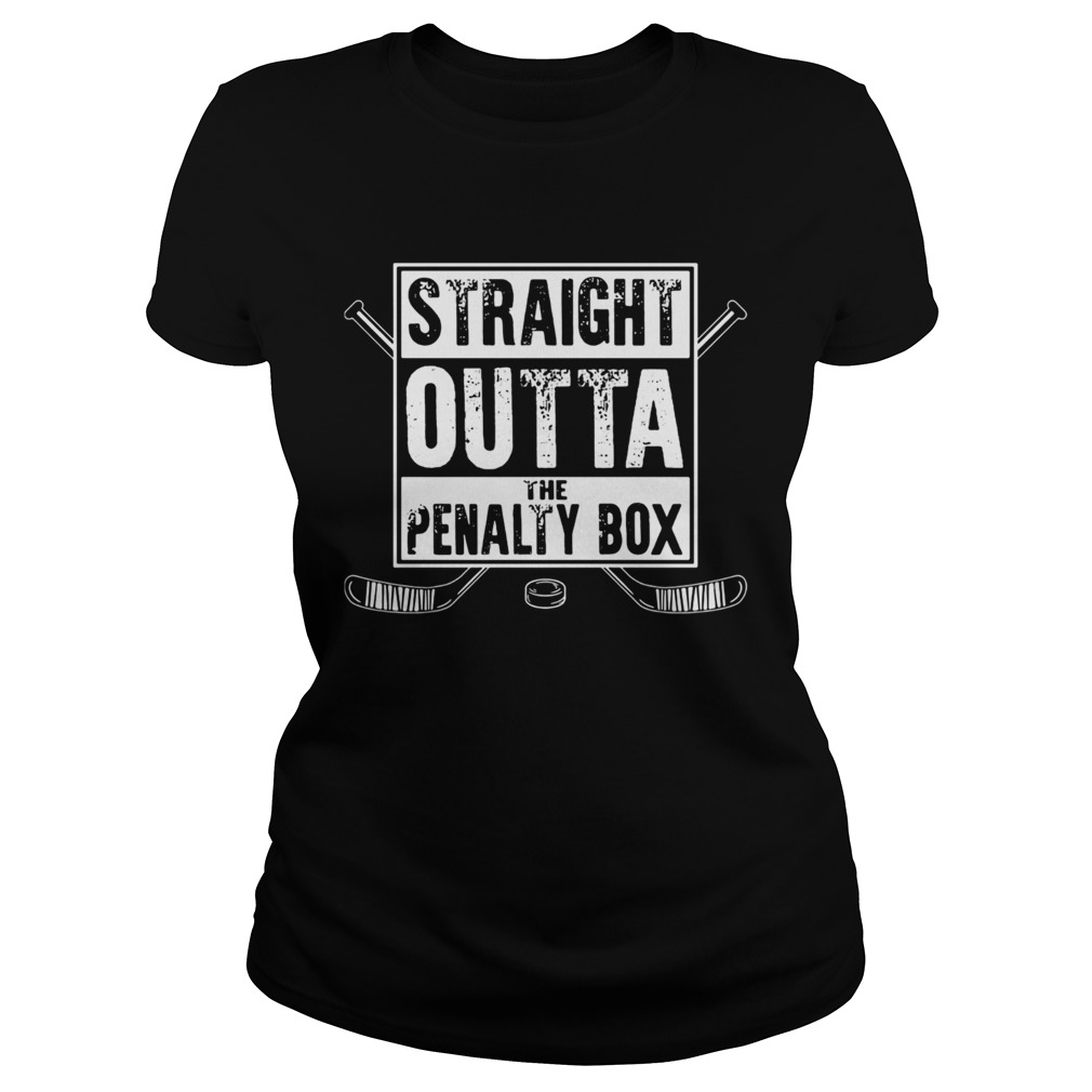 Hockey straight outta the penalty box line  Classic Ladies