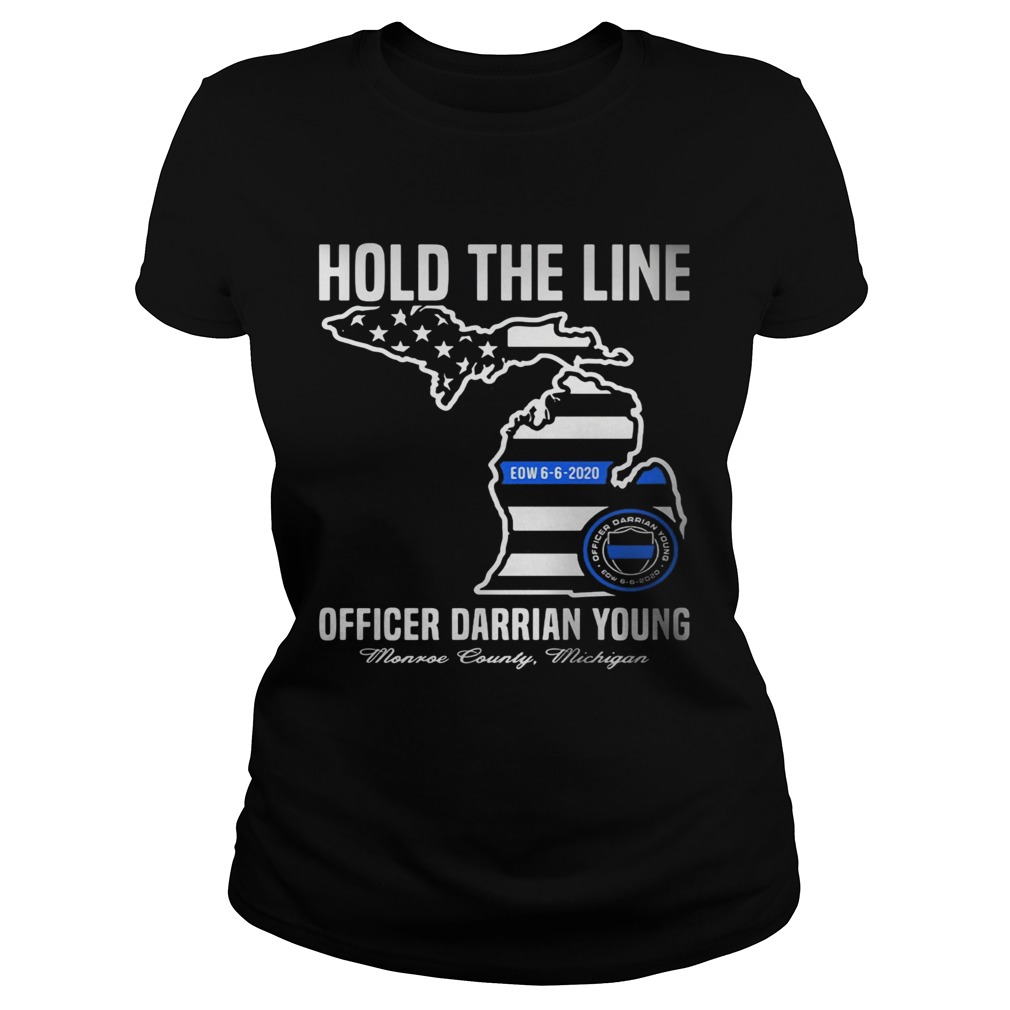 Hold the line officer darrian young  Classic Ladies