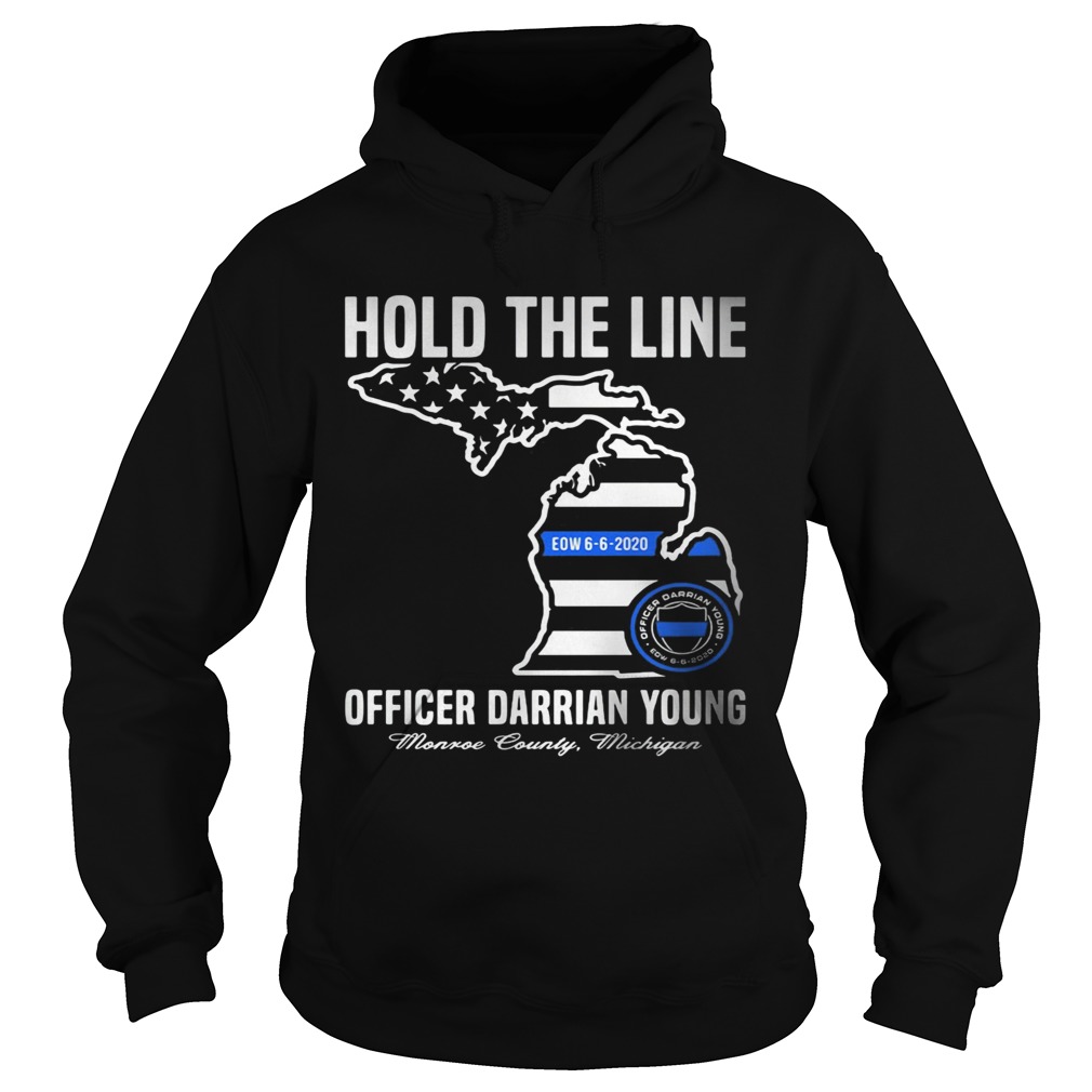 Hold the line officer darrian young  Hoodie