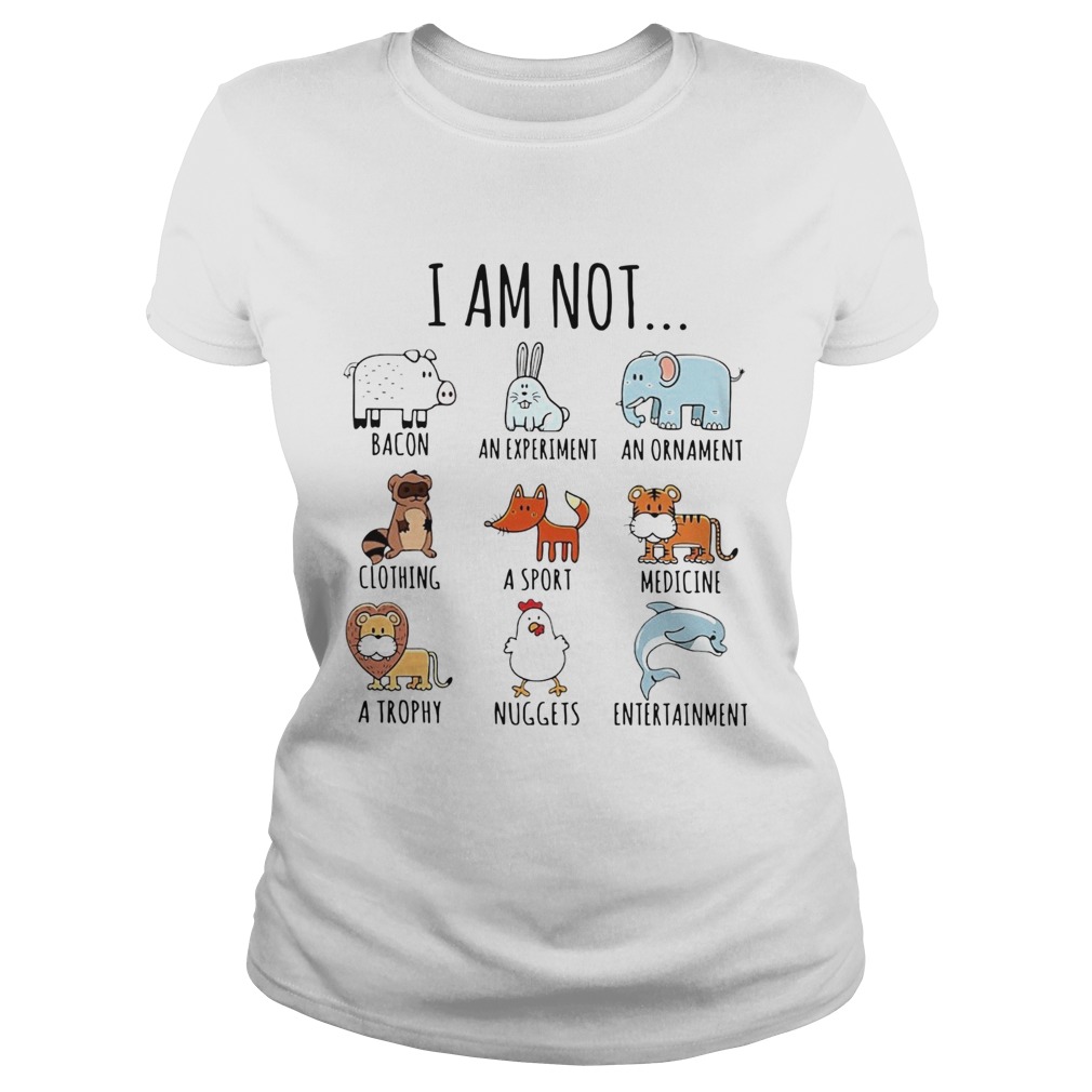 I Am Not Bacon An Experiment An Ornament Clothing Classic Ladies