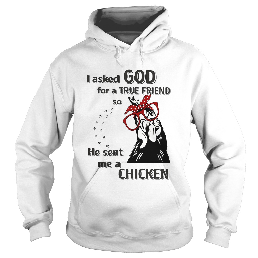 I Asked God For A True Friend So He Sent Me A Chicken Hoodie