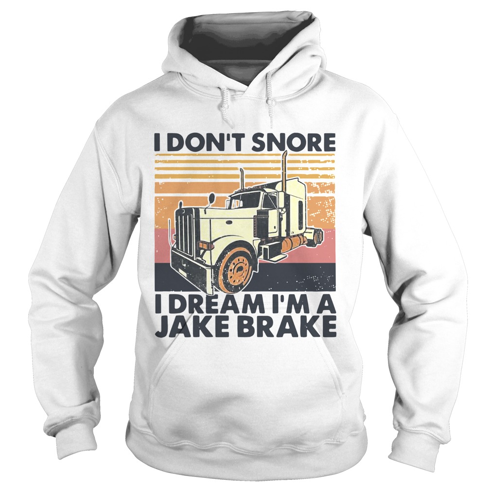 I Dont Snore I Dream Im A Jake Brake Vintage  Hoodie