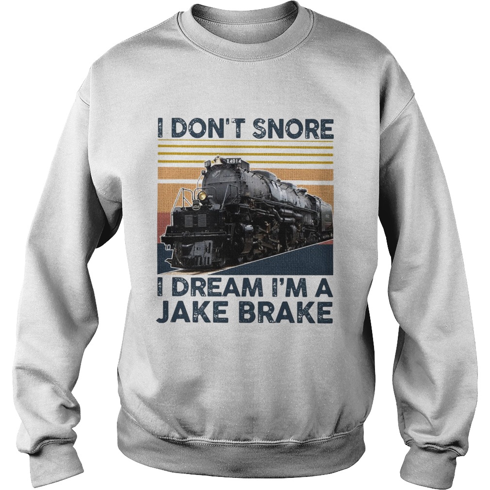 I Dont Snore I Dream Im A Jake Brake Vintage  Sweatshirt