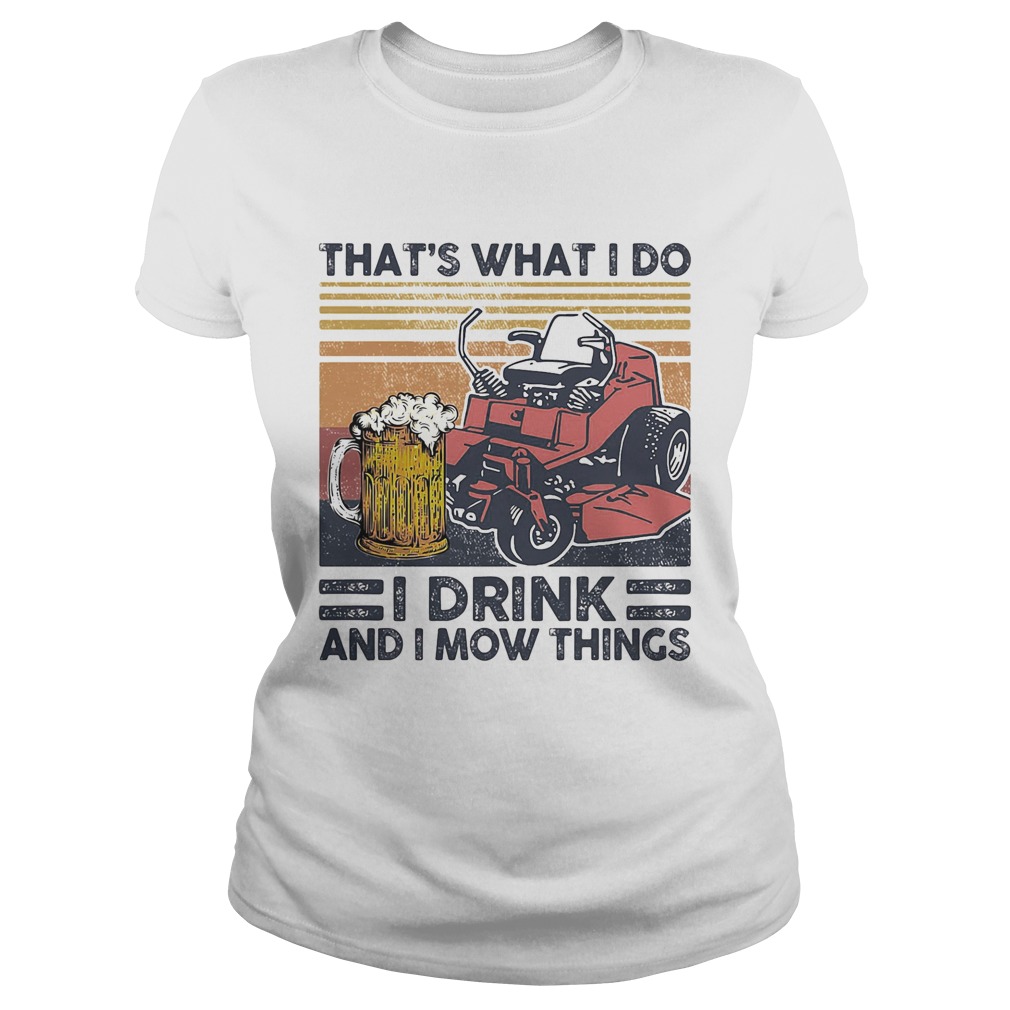 I fought the lawn and the lawn won vintage retro Classic Ladies