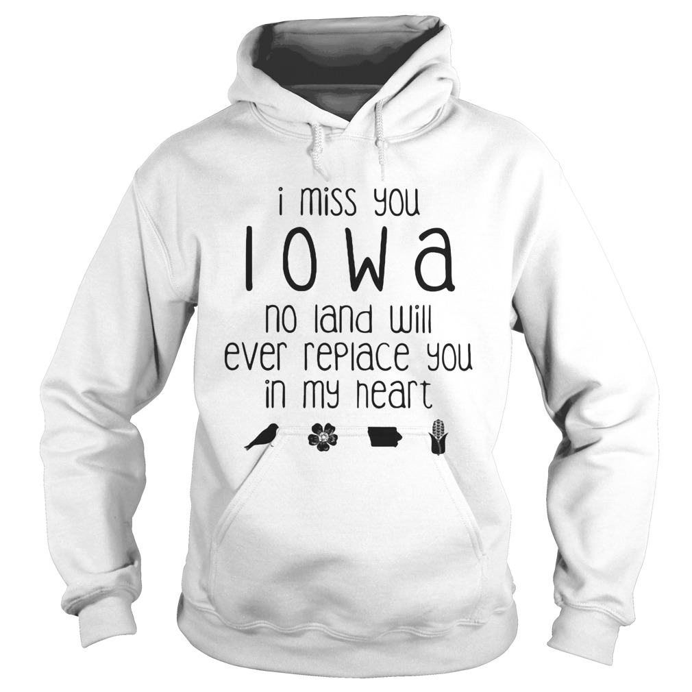 I miss you Iowa no land will ever replace you in my heart  Hoodie