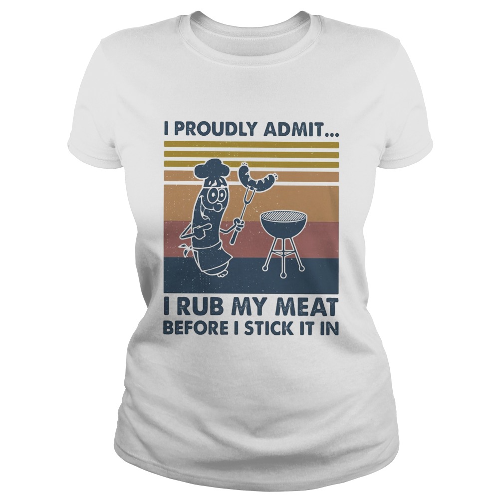 I proudly admit I rub my meat before I stick it in vintage Classic Ladies