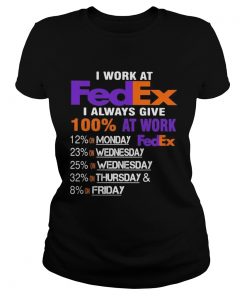 I work at fedex i always give 100 at work  Classic Ladies