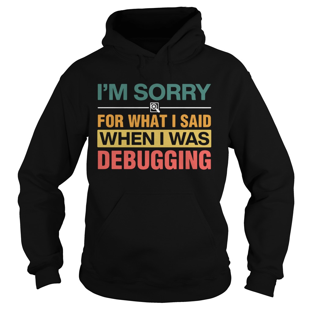 Im Sorry For What I Sand When I Was Debugging Vintage Hoodie