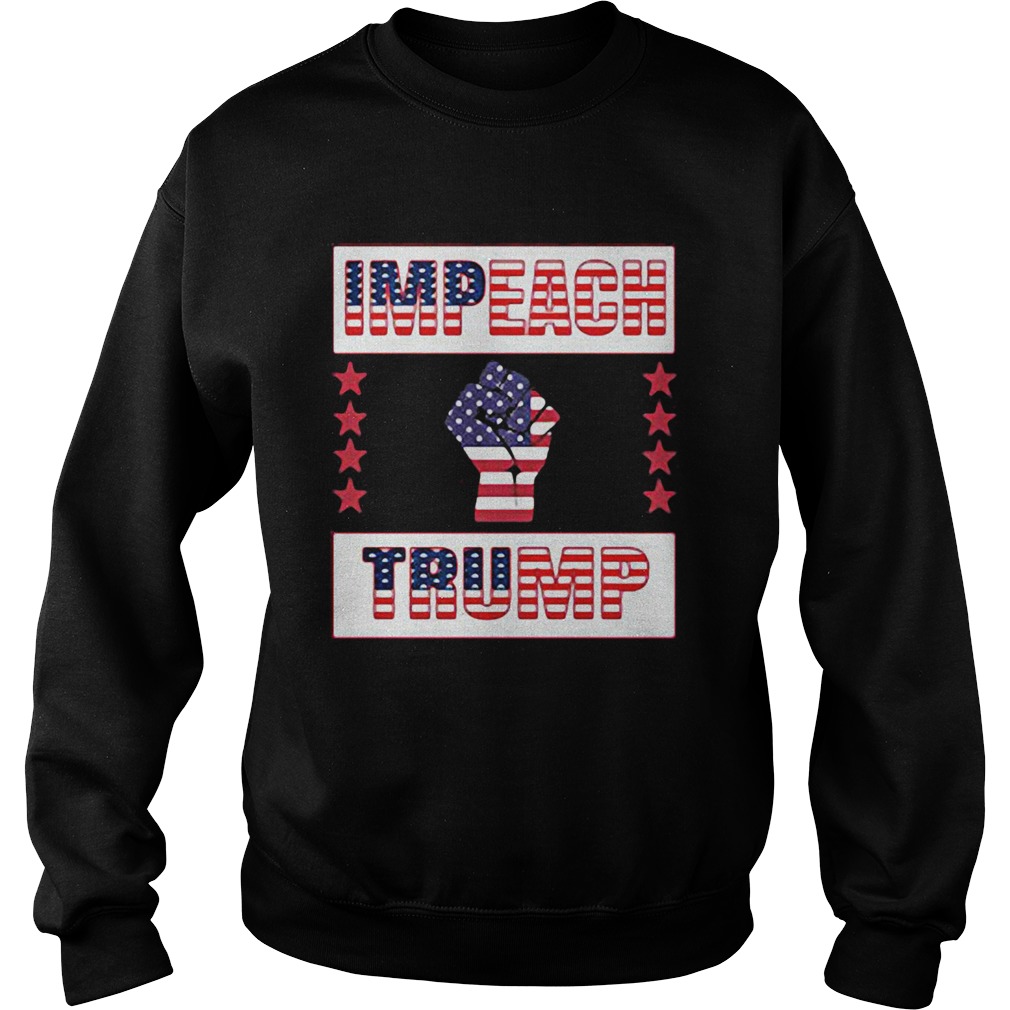 Impeach trump american flag independence day black lives matter Sweatshirt