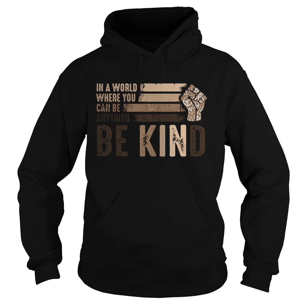 In a world where you can be anything be kind black lives matter Hoodie