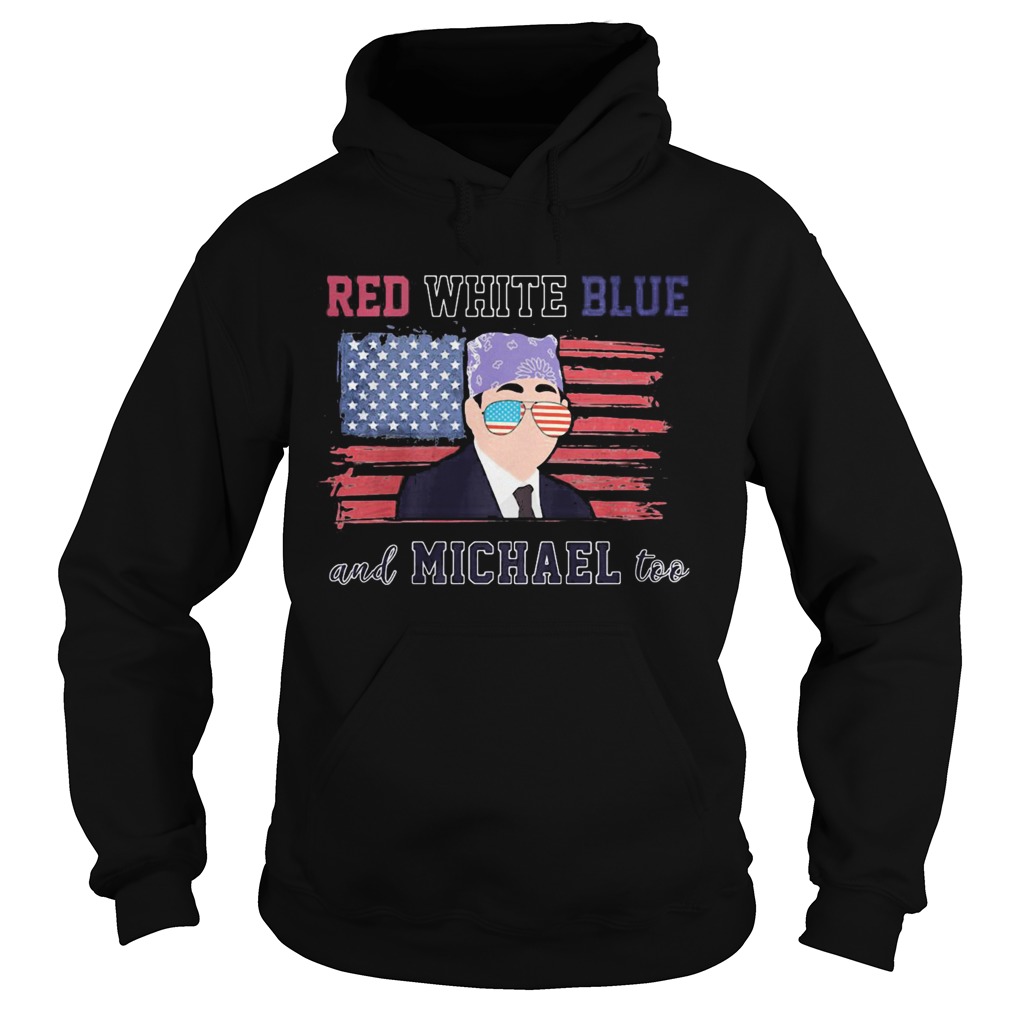 Independence Day American Flag Red White Blue And Michael Too  Hoodie