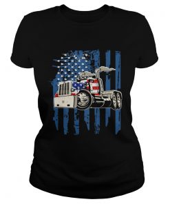 Independence Day Flag American Truck  Classic Ladies