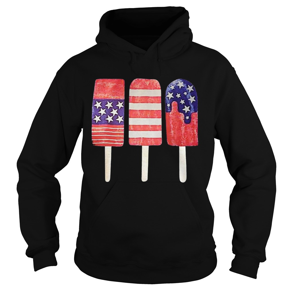 Independence Day Ice Cream 4th July Party Patriotic US America  Hoodie