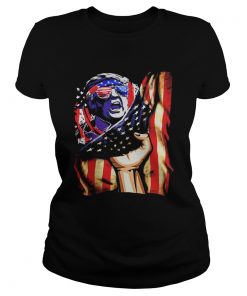 Independence Day Trump glasses flag america  Classic Ladies
