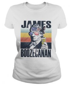 James boozecanan wine American flag veteran Independence Day vintage retro  Classic Ladies