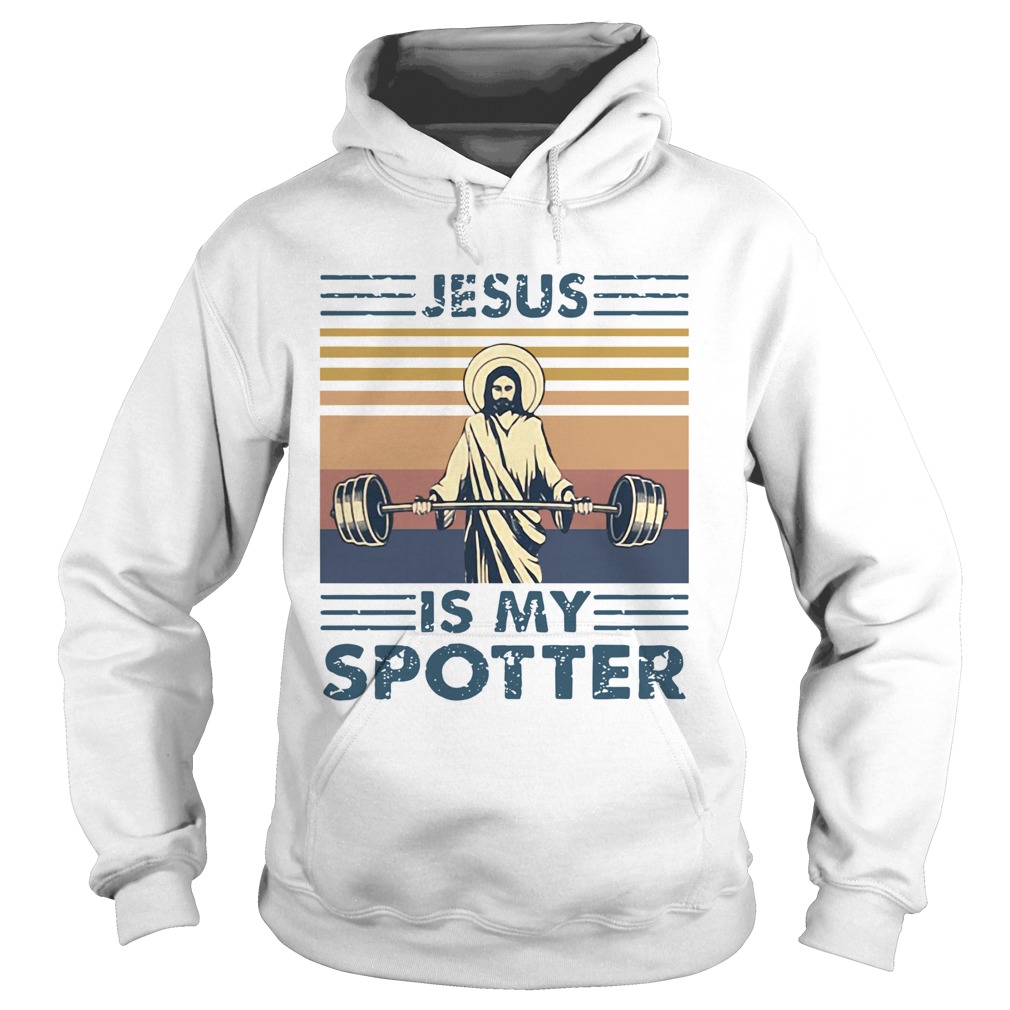Jesus Is My Spotter Vintage Hoodie
