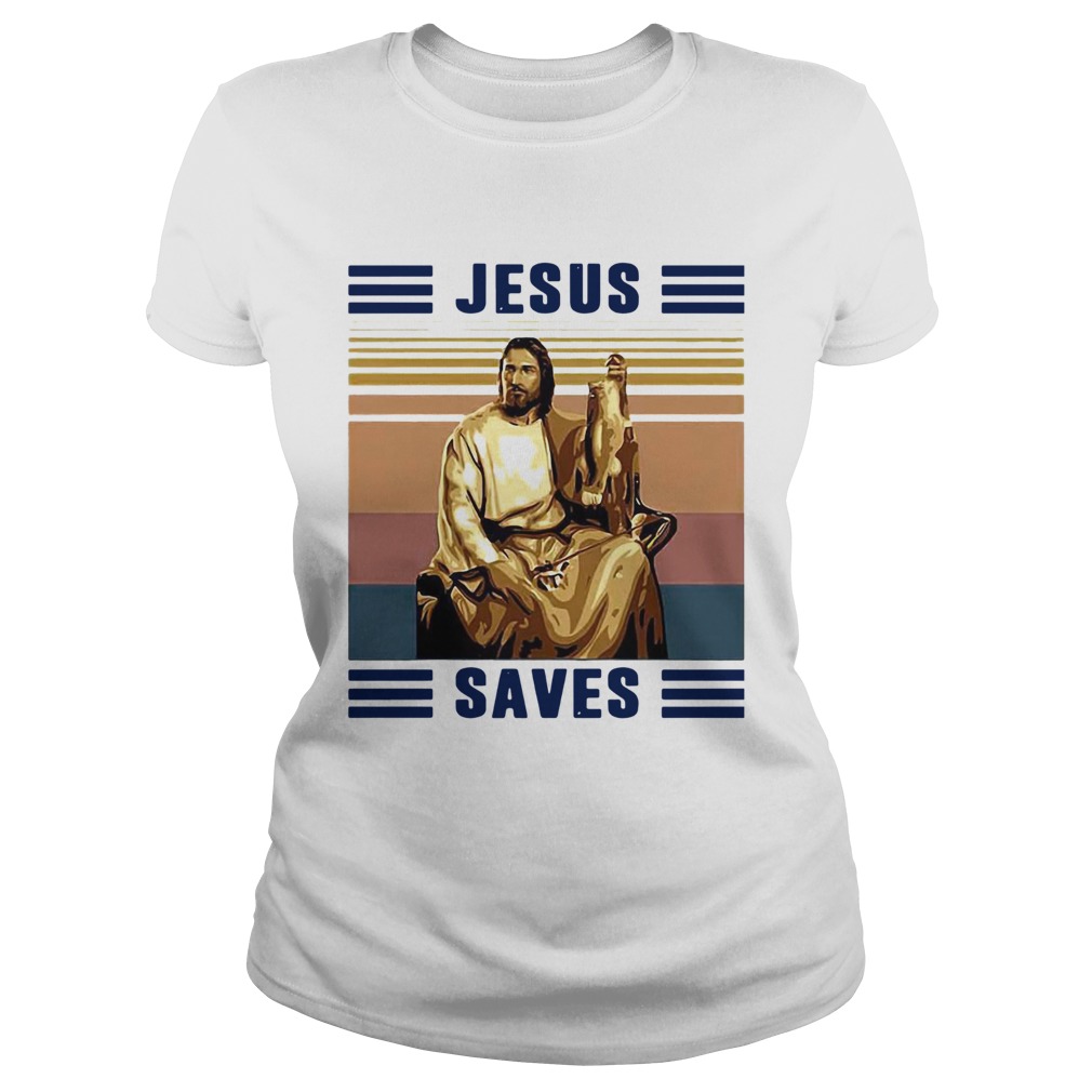 Jesus Saves Fishing Vintage Classic Ladies