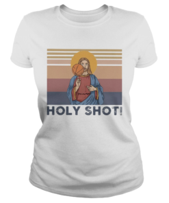 Jesus holy shot volleyball vintage retro  Classic Ladies