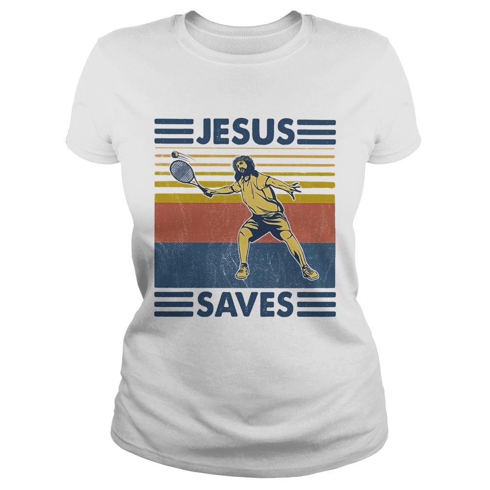 Jesus saved Tennis vintage Classic Ladies