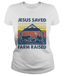 Jesus served farm raised cow vintage  Classic Ladies