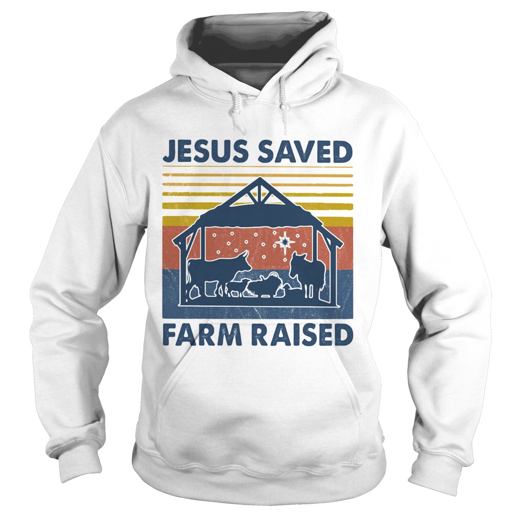 Jesus served farm raised cow vintage Hoodie