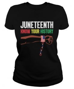 Juneteenth know your history american flag independence day  Classic Ladies