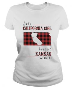 Just a California girl living in a Kansas world map  Classic Ladies