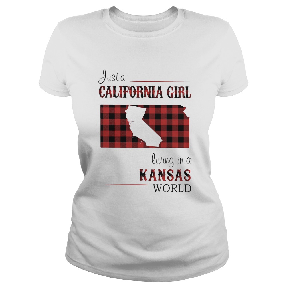Just a California girl living in a Kansas world map  Classic Ladies
