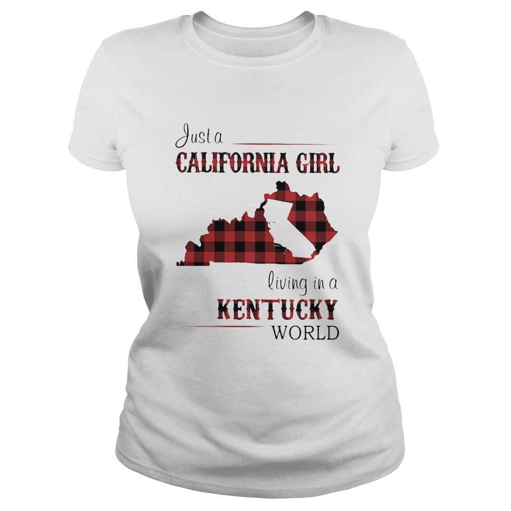 Just a California girl living in a Kentucky world map  Classic Ladies