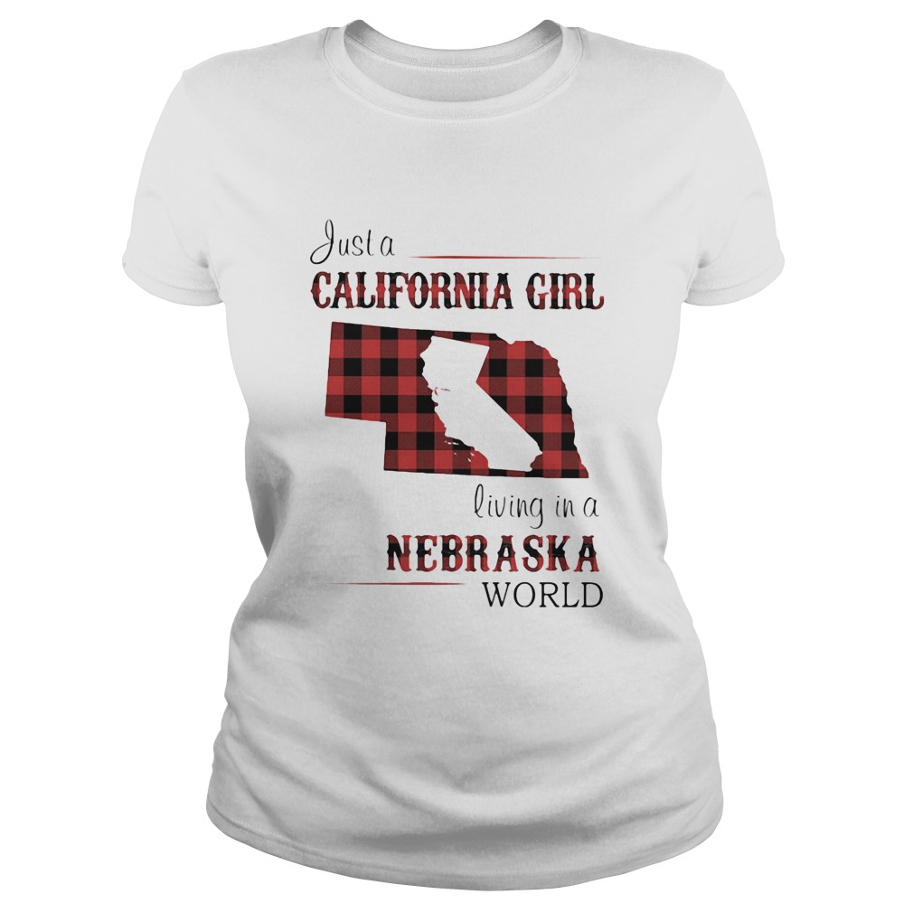 Just a California girl living in a nebraska world map  Classic Ladies