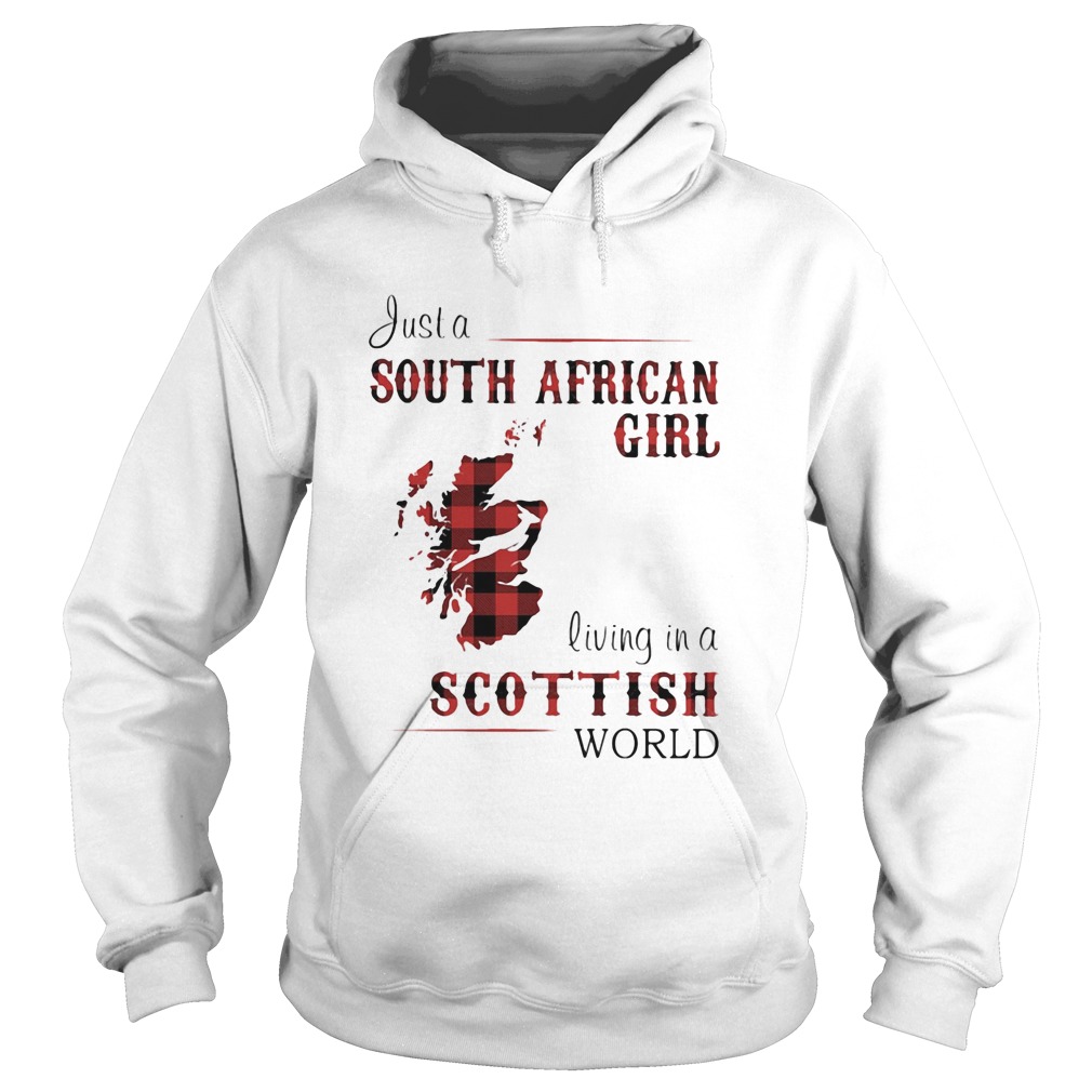 Just a South African girl living in a Scottish world map  Hoodie