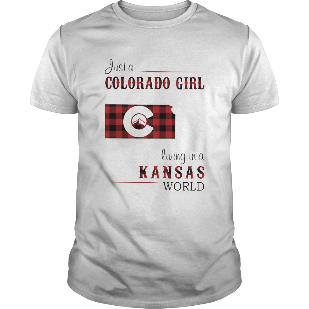 Just a colorado girl living in a kansas world map shirt